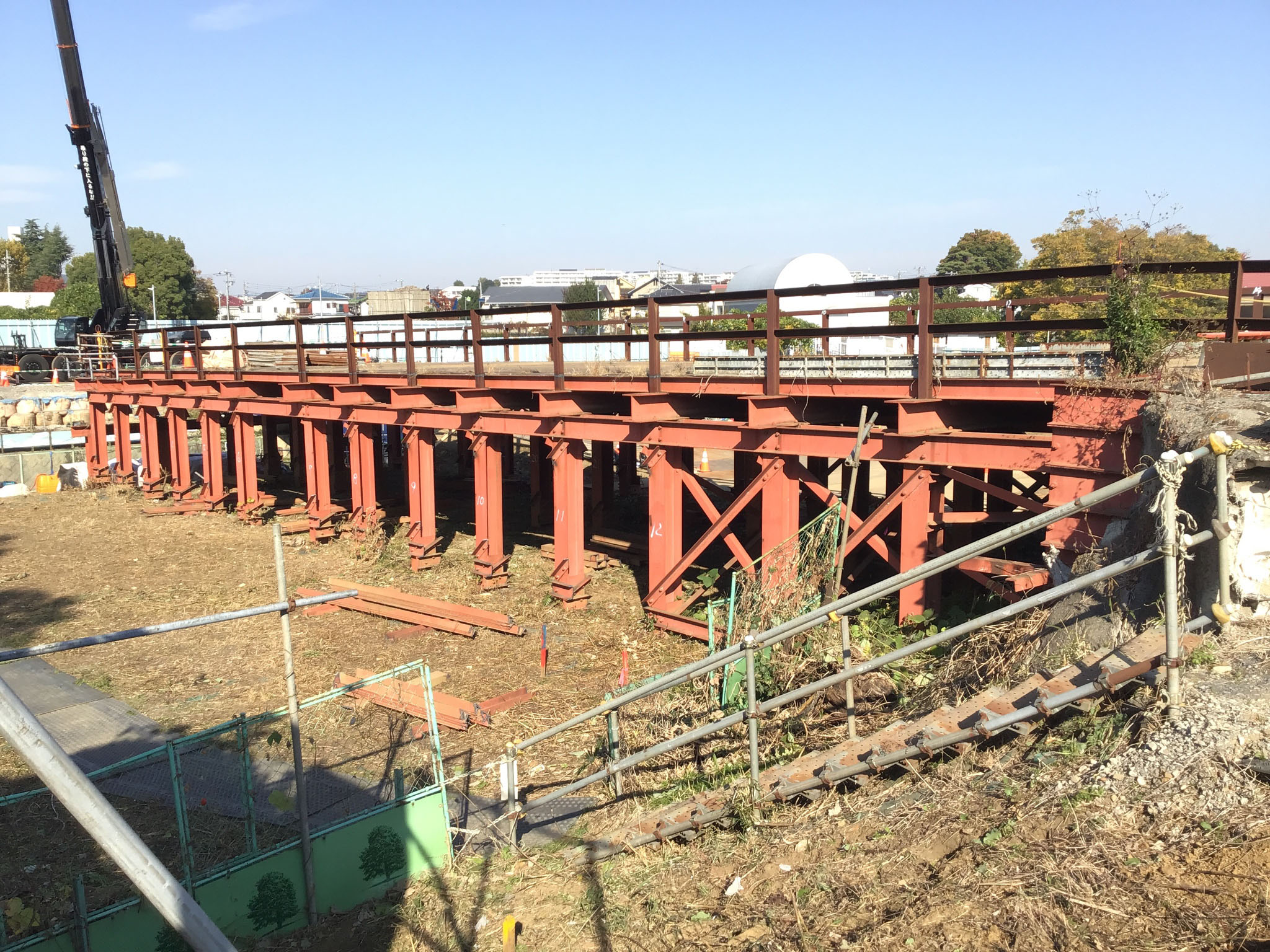 11月既設仮桟橋撤去状況②